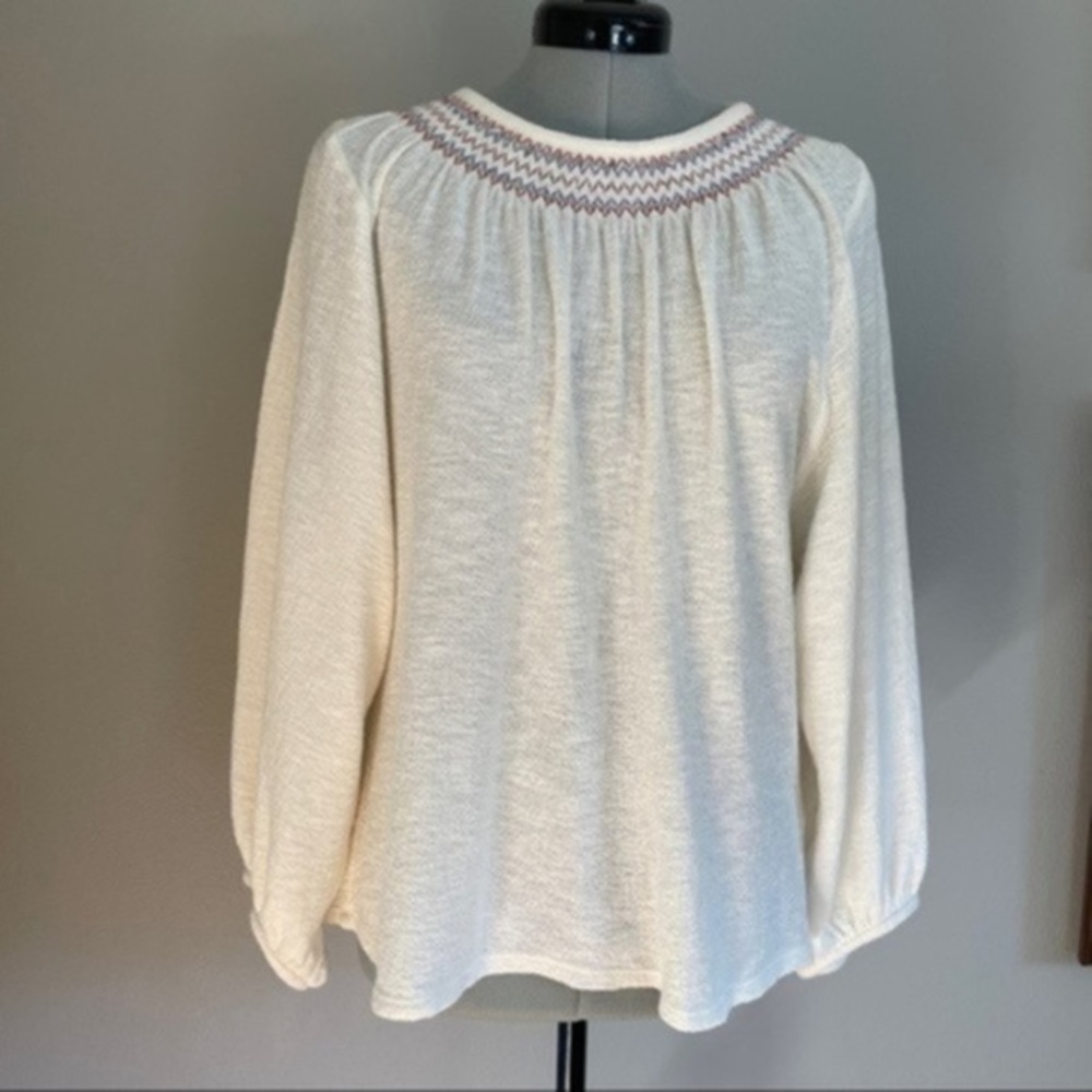 Madewell Superlight Jacquard Embroidered Smocked​​​